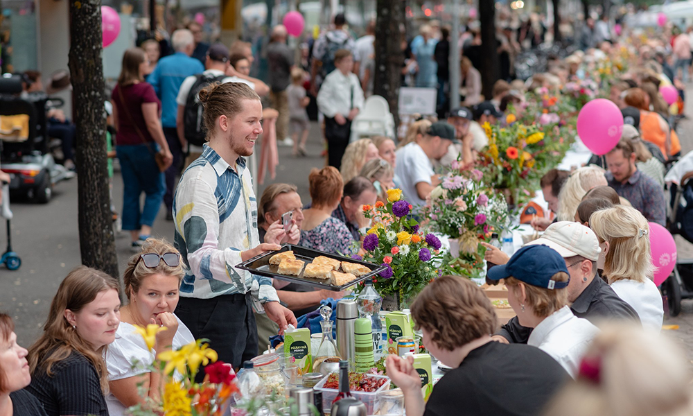 Arctic Food Lab Kesäillan kattaus vuodelta 2024   Kuva: Helsingin Messukeskus